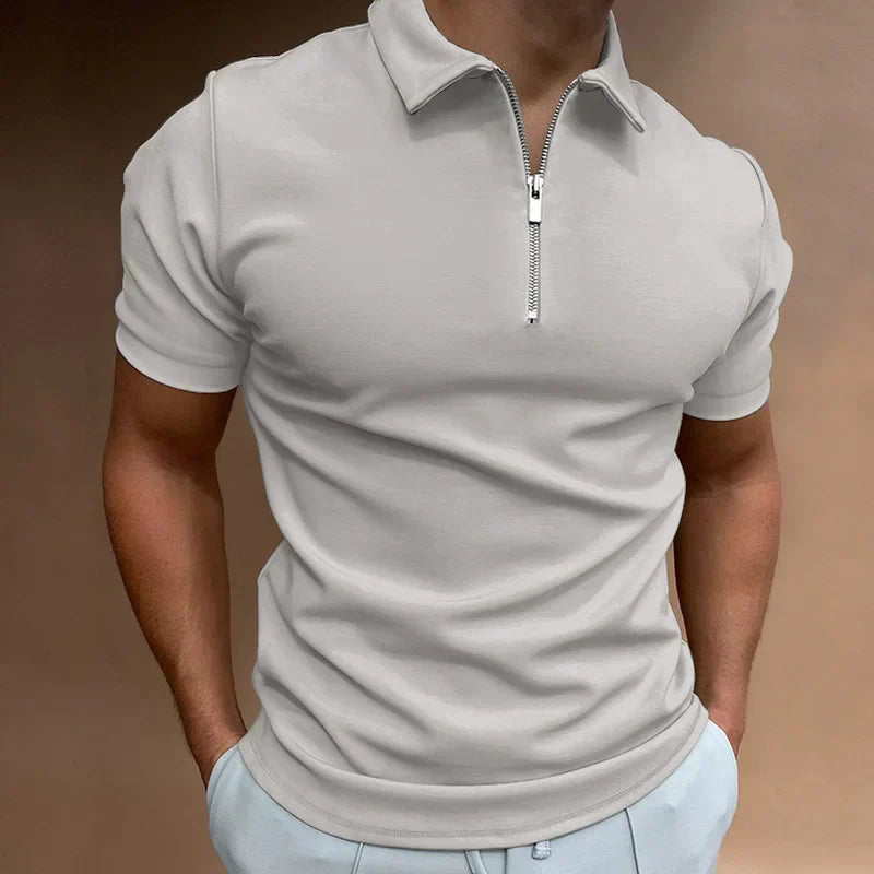 Liam™  - Classic Zip Polo Shirt