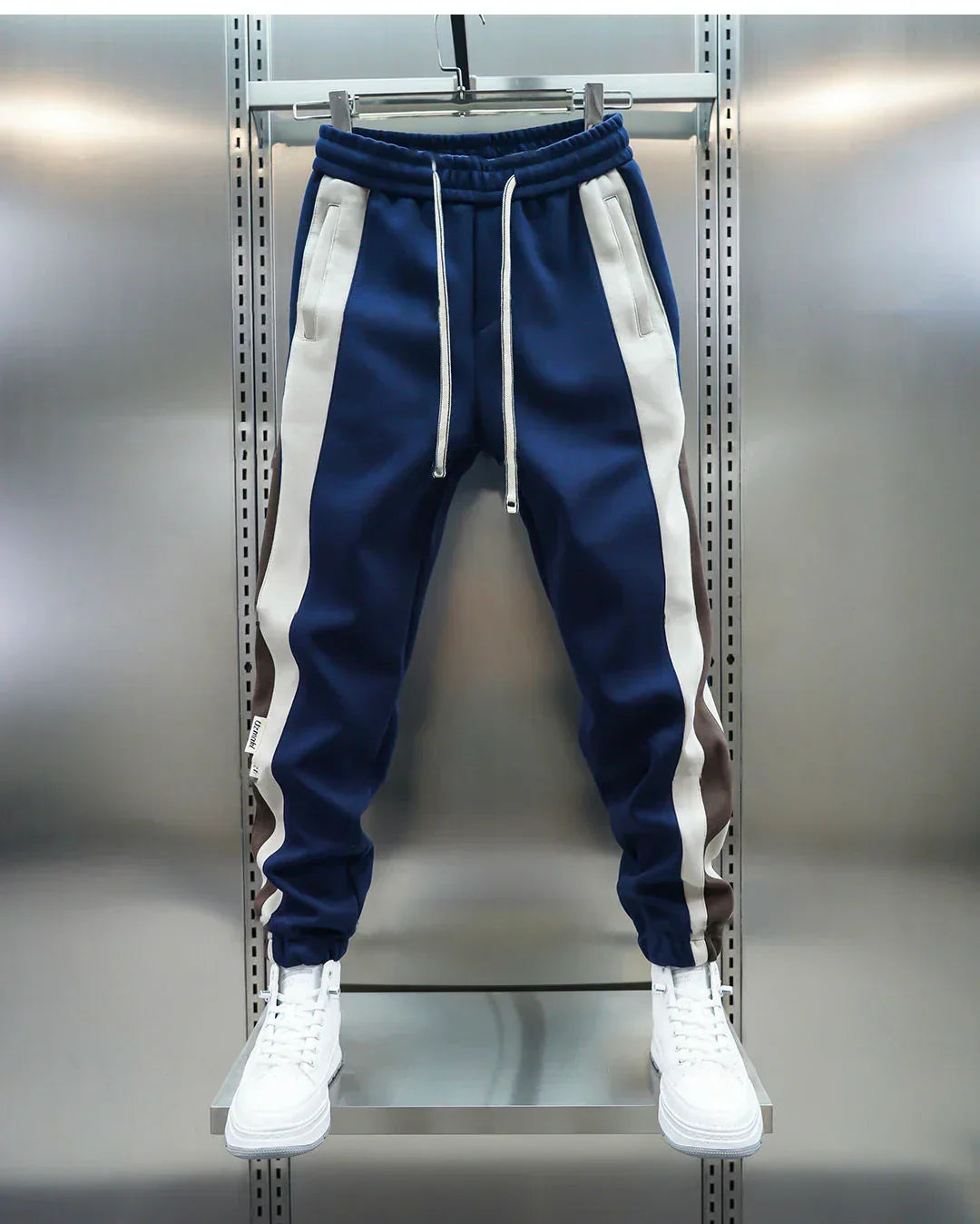 Trendy Contrast Stripe Trousers