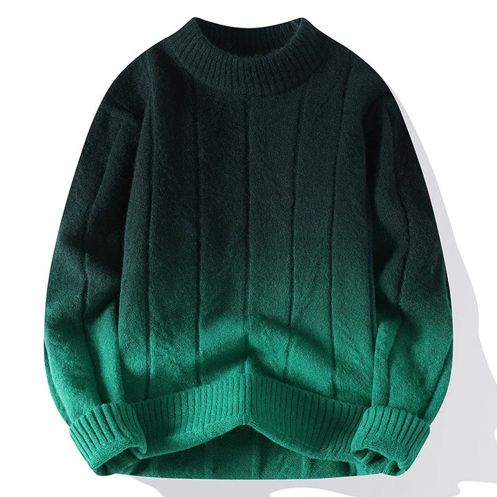 Daniel | Contrasting color knit sweater for men