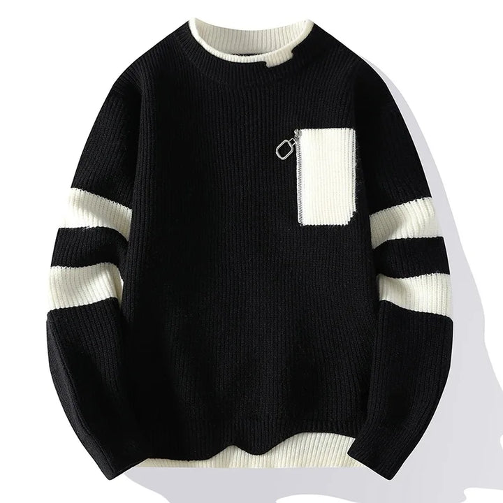 Charles | Casual thick knit sweater for men