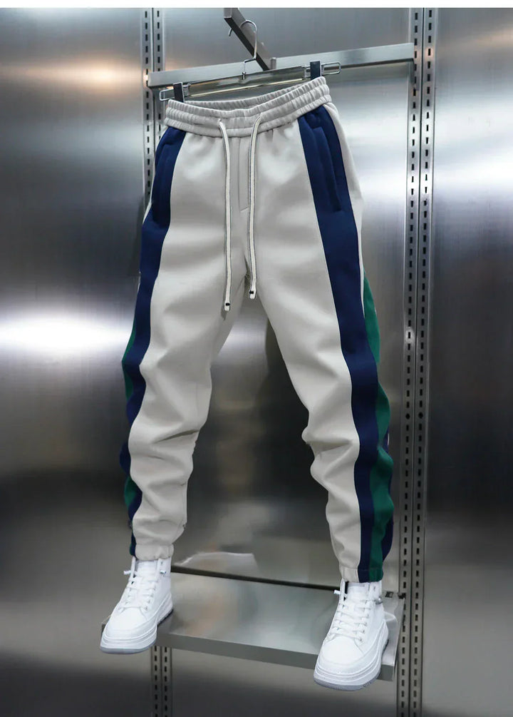 Trendy Contrast Stripe Trousers