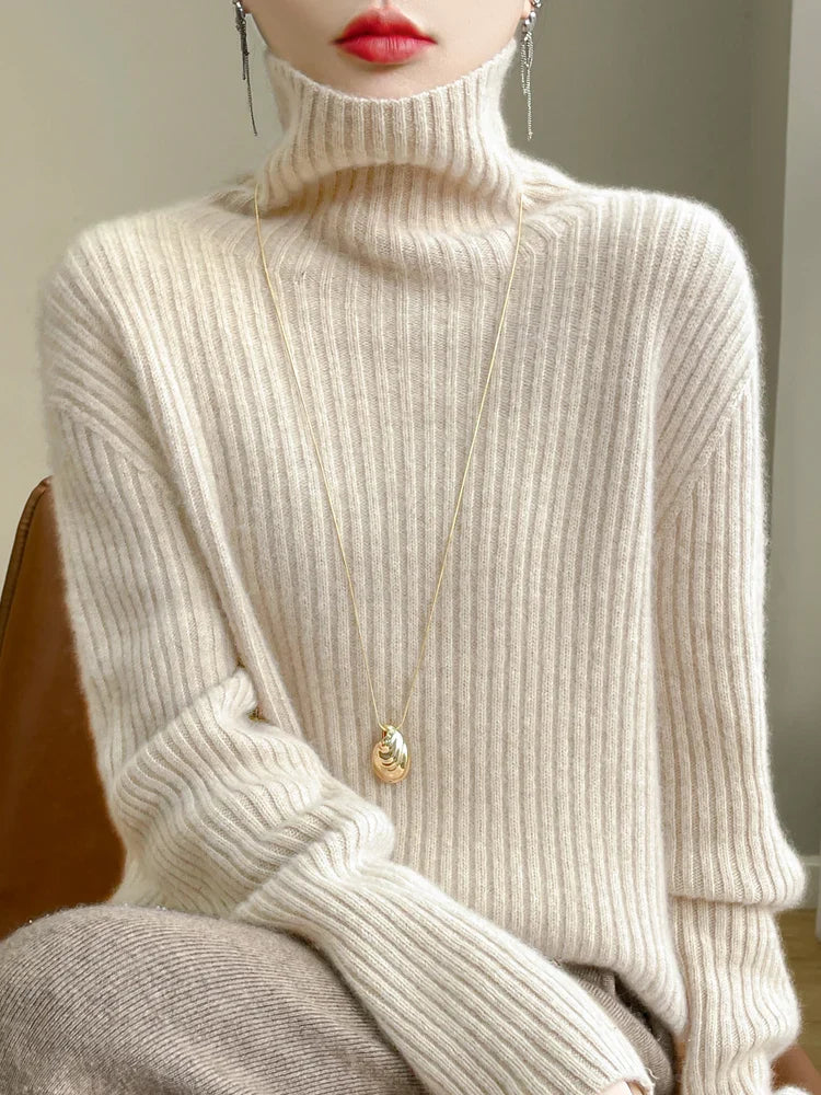 Ruby | Merino Wool Turtleneck Sweater