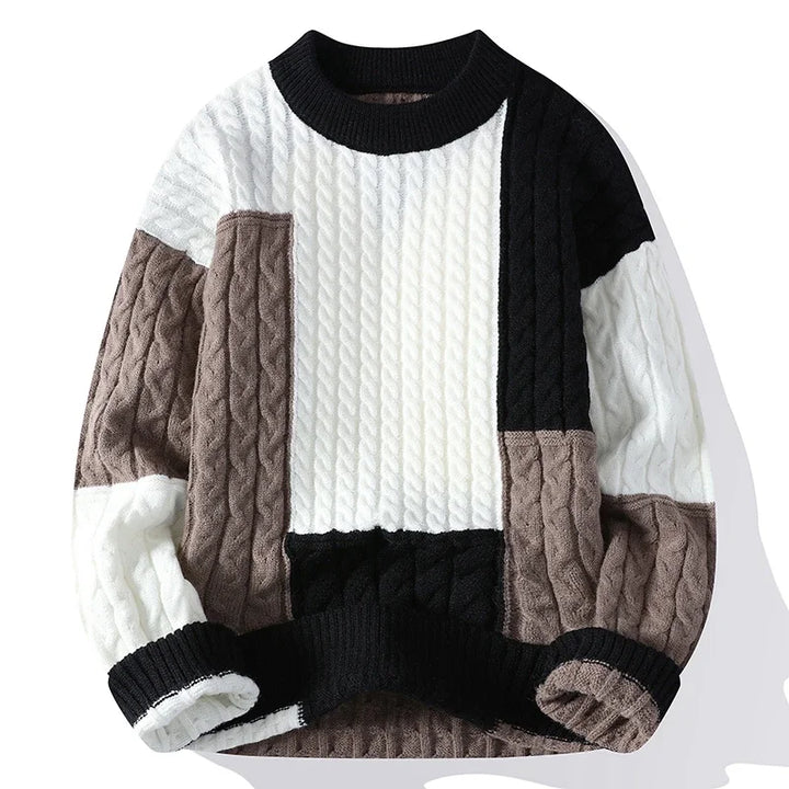 Robert | Casual color block sweater for men