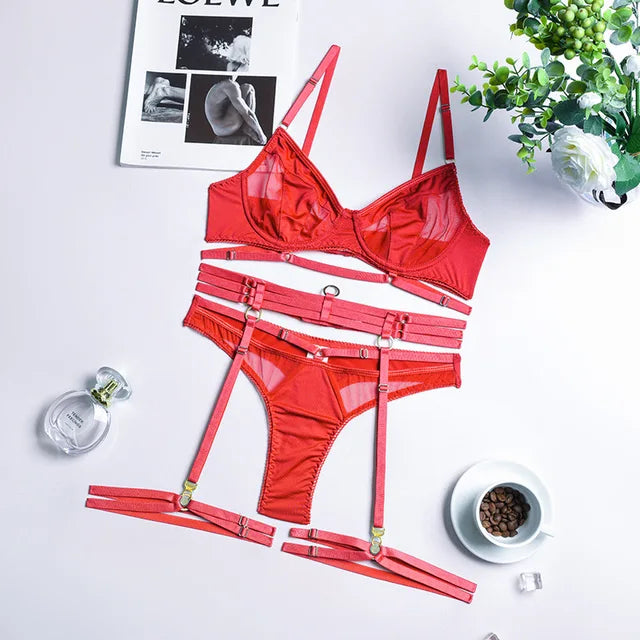 Adriana | 3-piece French lingerie set