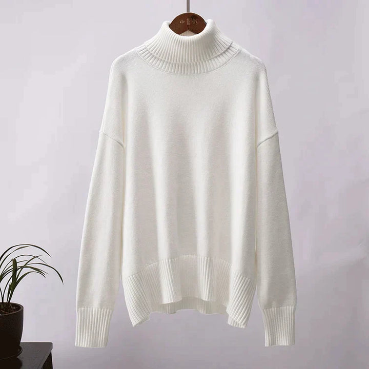 Lucy | Oversized Cotton Turtleneck