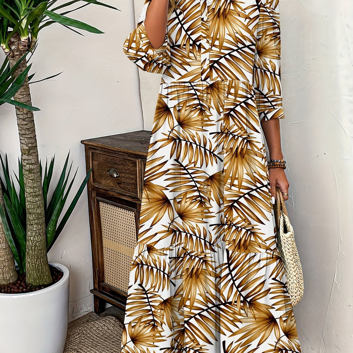 Ivalene | Boho Floral Midi Dress