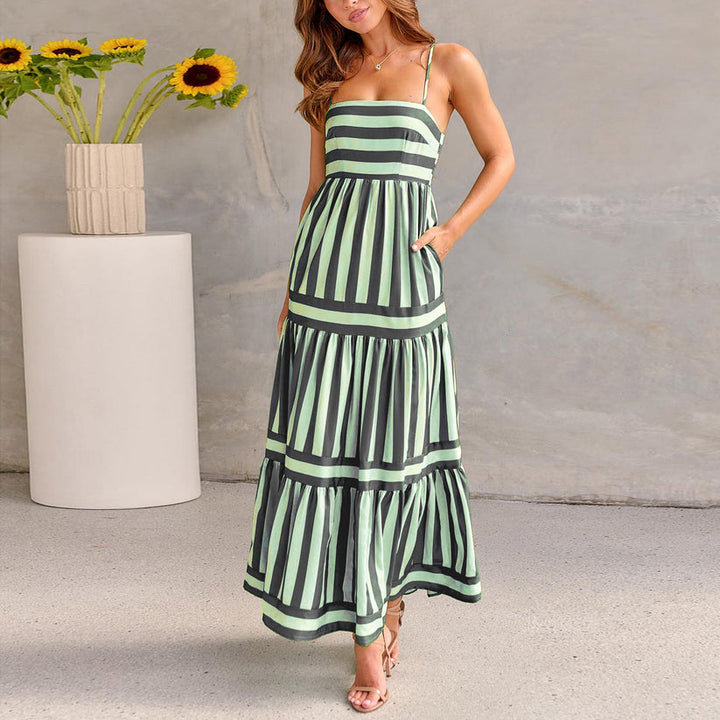 Victoria™ - Stylish Striped Summer Maxi Dress