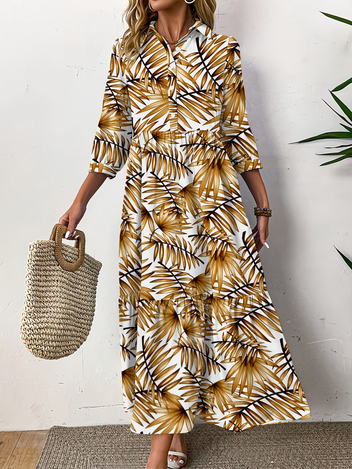 Ivalene | Boho Floral Midi Dress