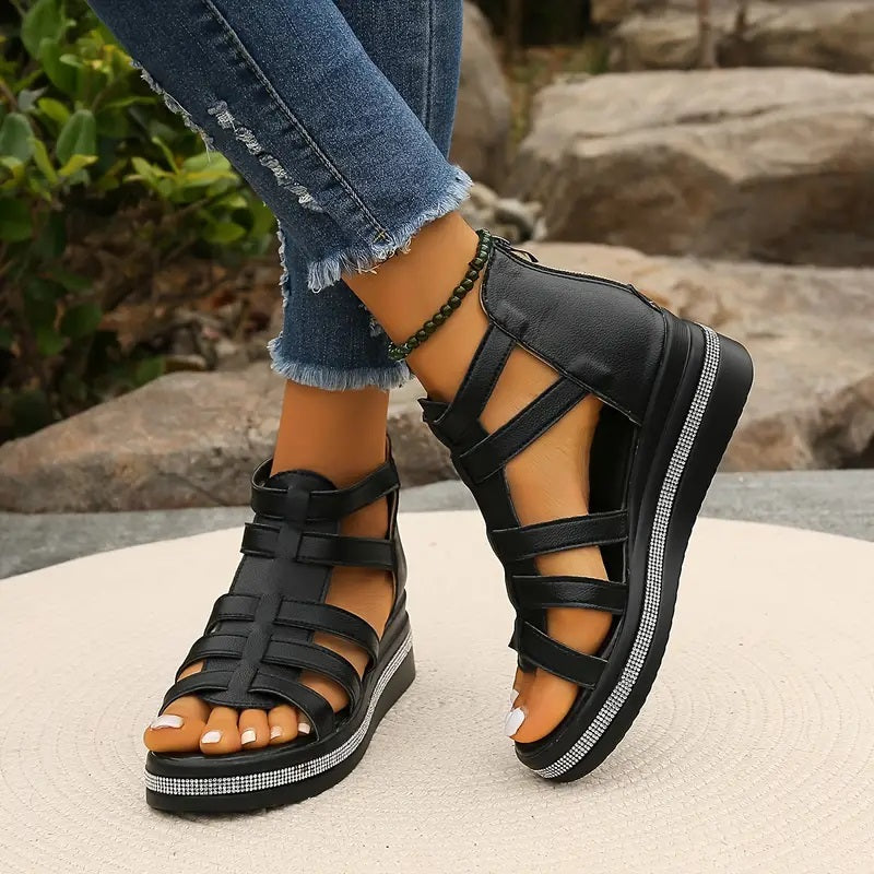 ROSE - Elegant Wedge Sandals