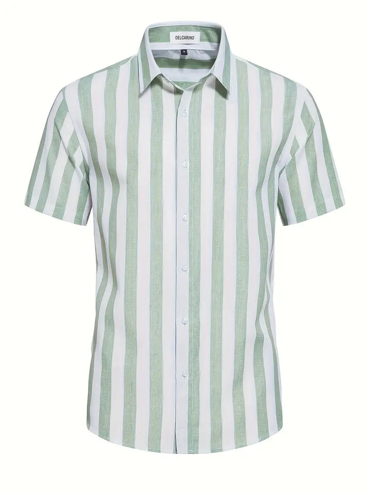Liam™ - Casual Short Sleeve Striped Shirt