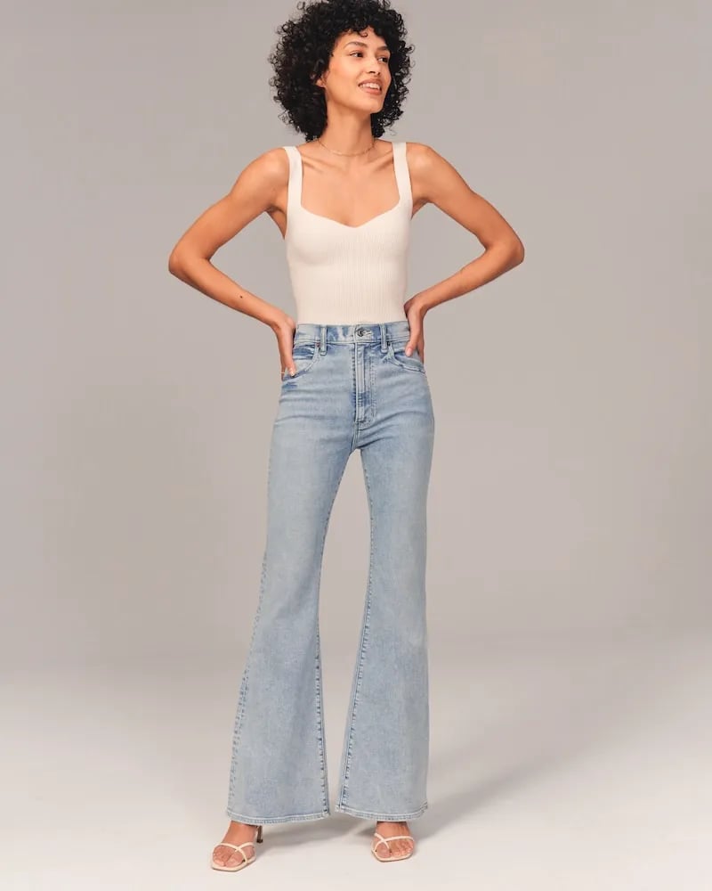 Ultra High Waist Stretch Flare Jeans