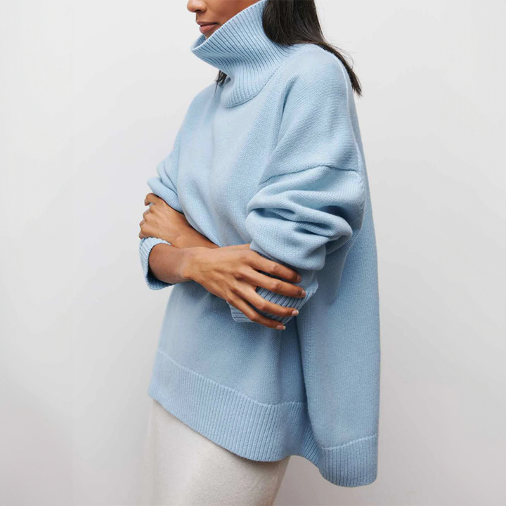 Damia™ | Cozy chic turtleneck sweater in camel