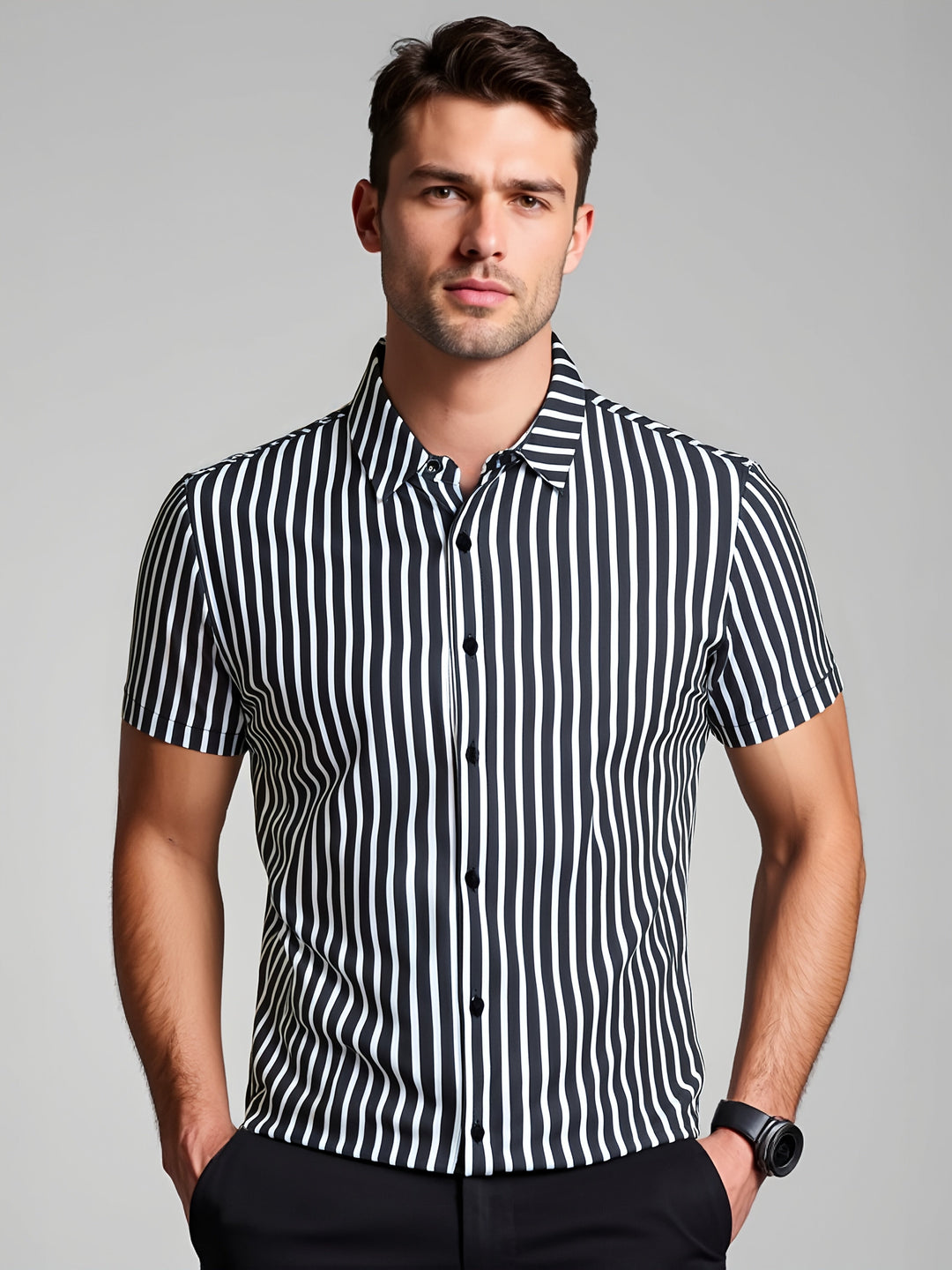 Liam™ - Stylish Striped Shirt
