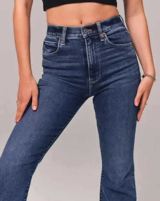 Ultra High Waist Stretch Flare Jeans