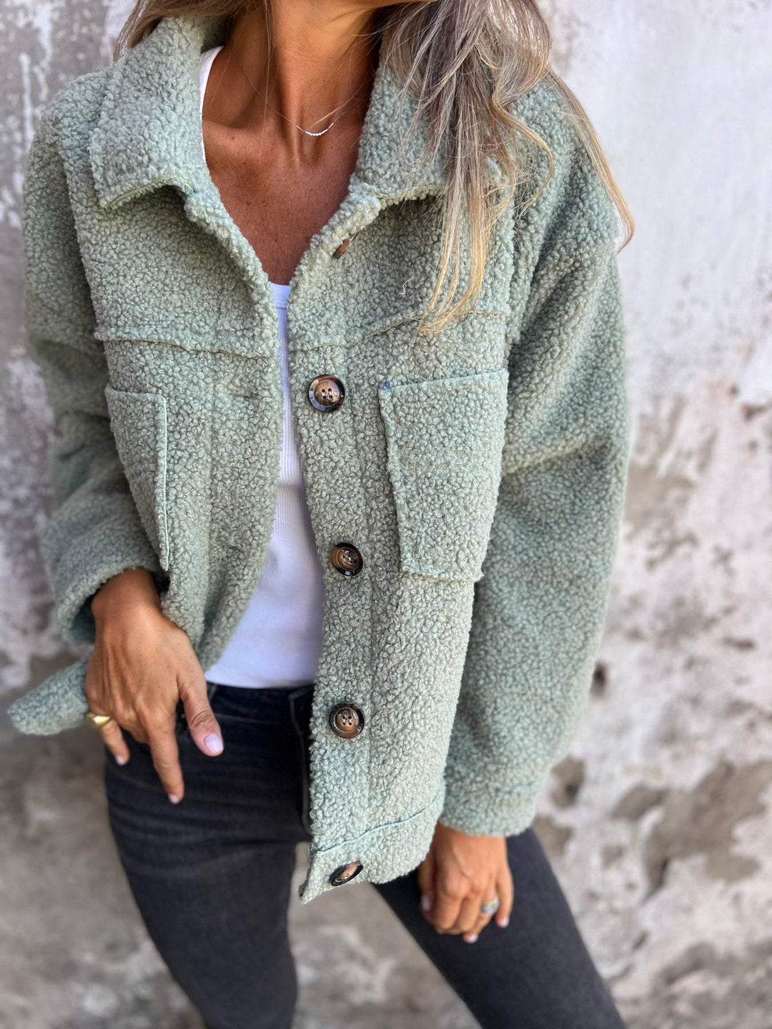 Aubrey | Cozy Button-Up Jacket