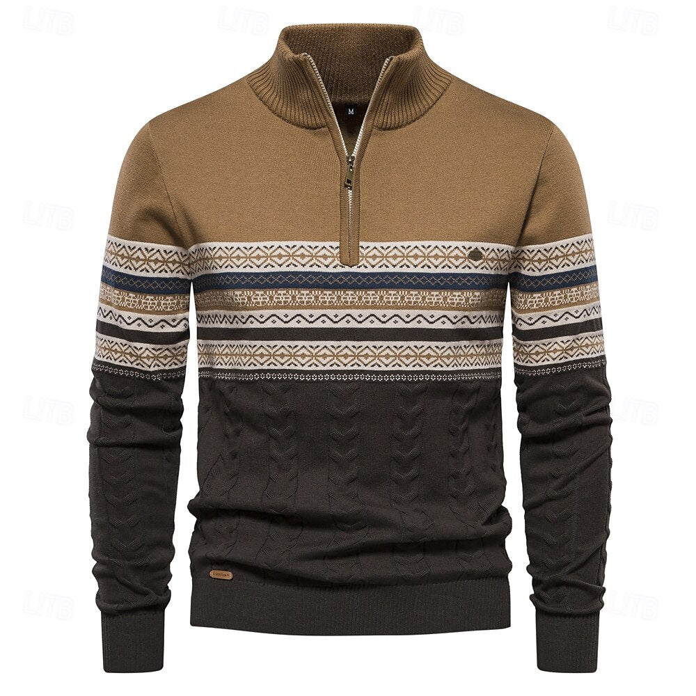 Carlo™ | Knit Sweater with Half Zip